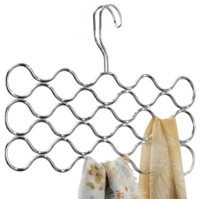 Classico®-Wave-Scarf-Hanger--23-Loop-Chrome-2