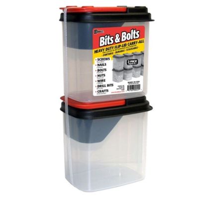 Bits & Bolts Flip Lid Carry-All - 2pk