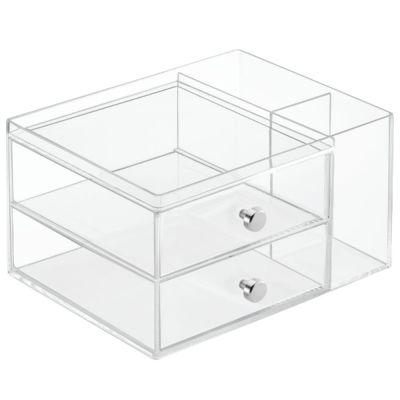 Clarity®-Organizer-Two-Drawer-+-Side-Holder-1