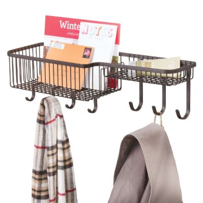 York-Lyra-Wall-Mount-Entryway-Basket-Med-Brnz-2