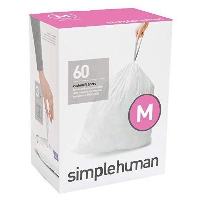 Simplehuman Custom Fit Liner M  60pk