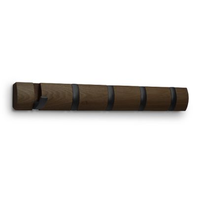 Umbra®-Flip-5-Hook--Walnut-2