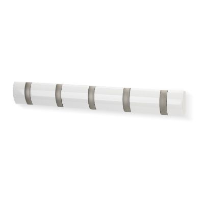 Umbra®-Flip-5-Hook--White-1