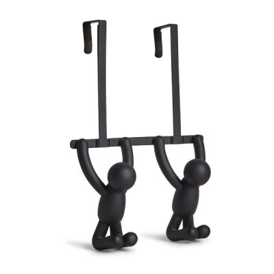 Umbra®-Buddy.--Over-Door-Double-Hook--Black-2