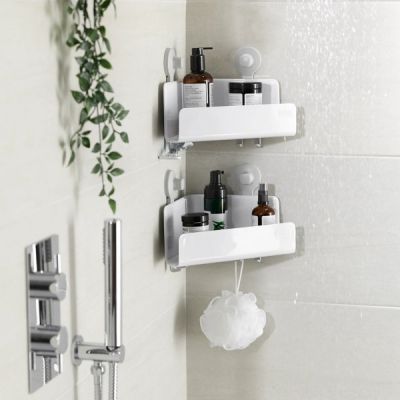 EasyStore Corner Shower Caddy Set of Two