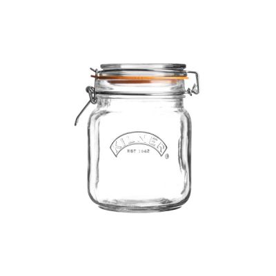 Kilner Square Cliptop Jar 1.0L