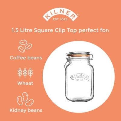Kilner-Square-Cliptop-Jar-1.5L-1