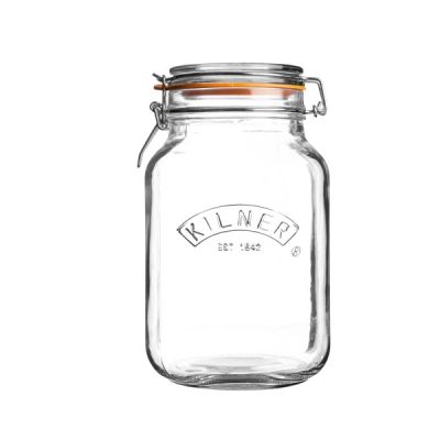Kilner Square Cliptop Jar 1.5L