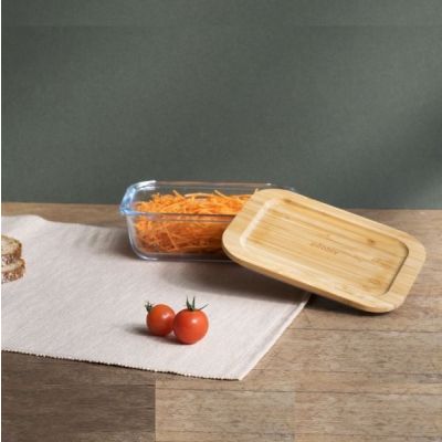 Pebbly Container with Bamboo lid 1,040ml-35oz-4.25 cup