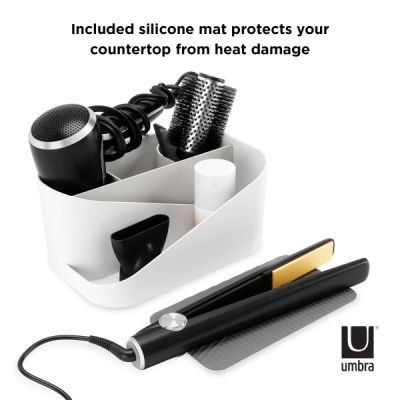 Umbra-Glam-Hair-Tool-Organizer-White-5