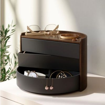 Umbra Moona Storage Box Black Walnut