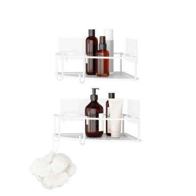 Umbra Cubiko Shower Corner Bin White