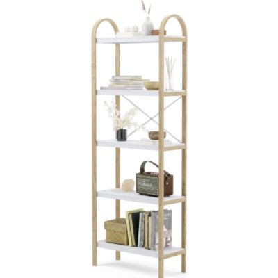 Umbra Bellwood Freestanding Shelf Five Tier White-Natural