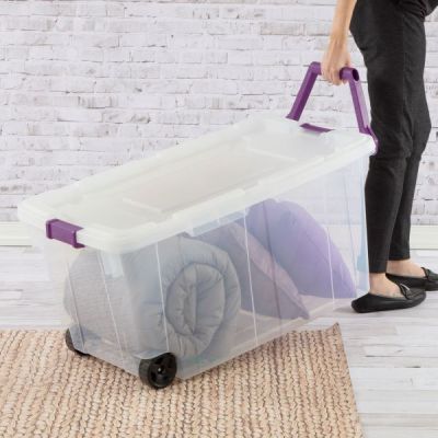 ST Wheeled Clear Box 151L