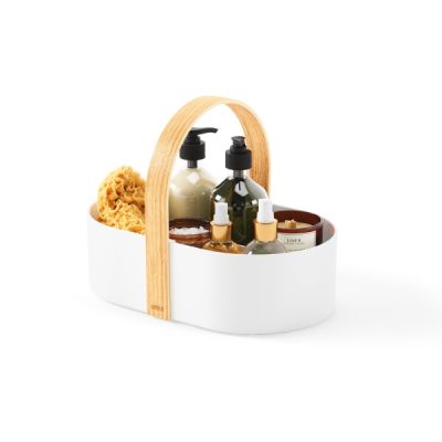 Umbra Bellwood Cosmetic Caddy White/Natural