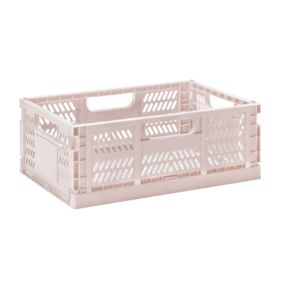 3 Sprouts Folding Crate Large Pink