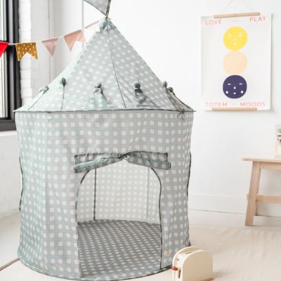3 Sprouts Play Tent Blue Gingham