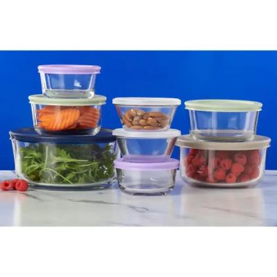 SnugfitGlassContainerRound16pcSet