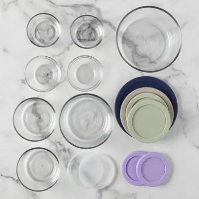 SnugfitGlassContainerRound16pcSet