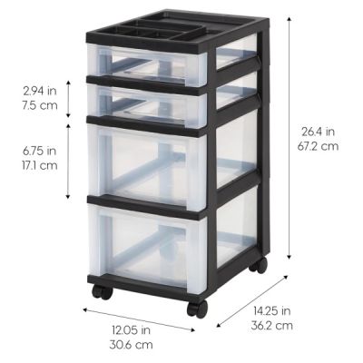 Iris-4-Drawer-Storage-Cart-2