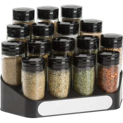 Trudeau 16 Bottle Stadium Spice Rack with Spices