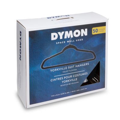 Dymon Yorkville Velvet Hangers 50pk