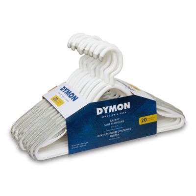 Dymon Grippy Suit Hangers 20pk