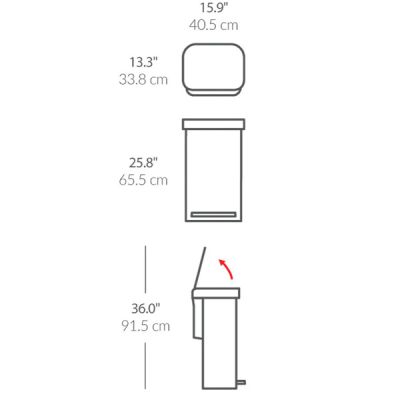 simplehuman-45L-Step-Can-Black-Steel