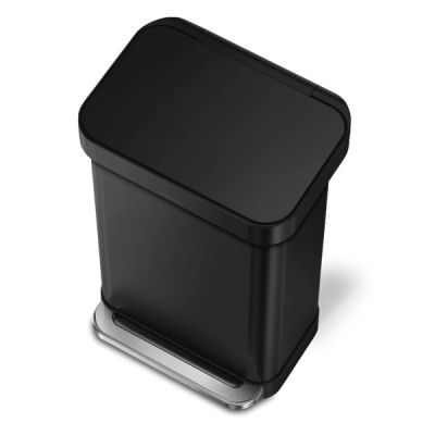 simplehuman-45L-Step-Can-Black-Steel