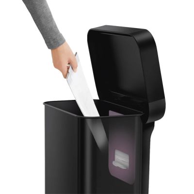 simplehuman-45L-Step-Can-Black-Steel