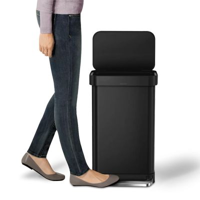simplehuman-45L-Step-Can-Black-Steel