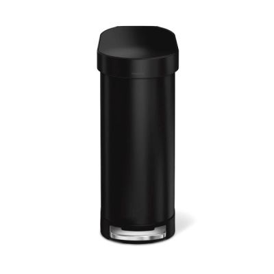 simplehuman-45L-Slim-Step-Can-Black-Steel