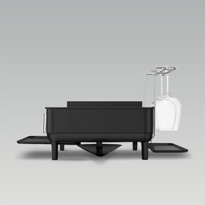 simplehuman-steel-frame-dishrack,-matte-black-stee
