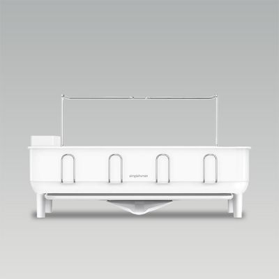 simplehuman-steel-frame-dishrack,-white-steel