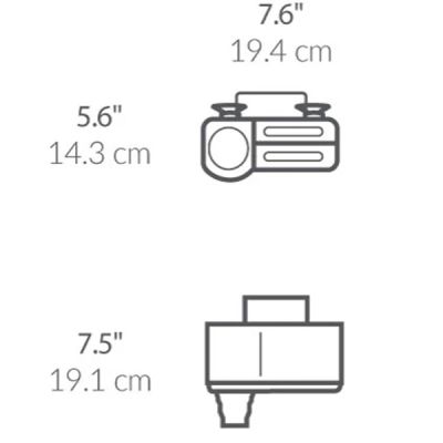 simplehuman-sink-caddy,-brushed-stainless-steel