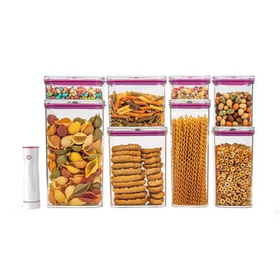 Dymon Vacuum Food Canister 9-Piece Starter Set