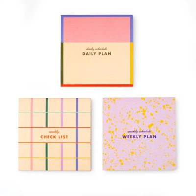 Inkerie Set of 3 Sticky Note Memo Pads