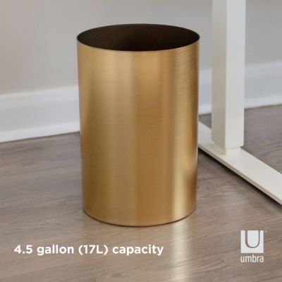 Umbra-Metalla-Trash-Can-Matte-Brass-5