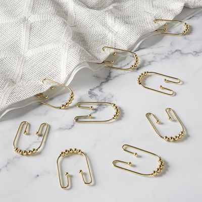 Shower Curtain Hooks Clyde Gold 12pk
