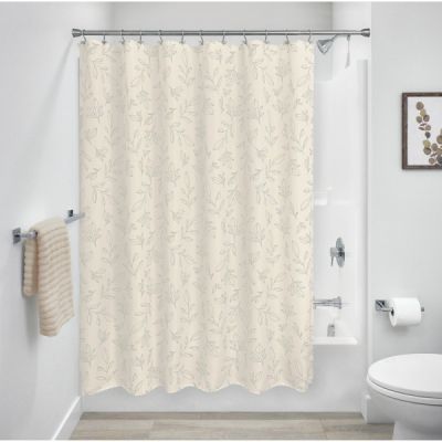 Shower Curtain Lined Leaves