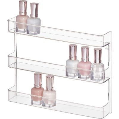 Clarity Wall Mount Nail Polish Rack