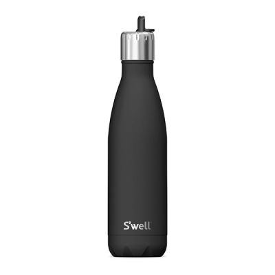 Swell 17oz Bottle w/Flip Straw Black
