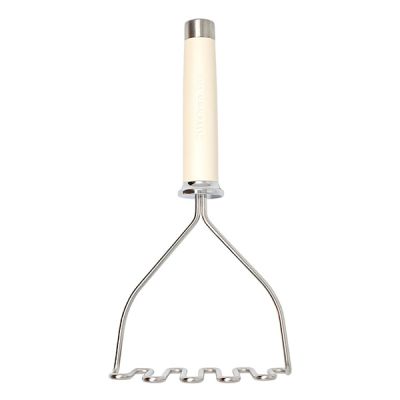 Kitchen Aid Stainless Steel Masher - Cream