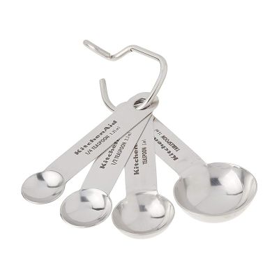 Kitchen Aid Set of 4 Stainless Steel Measuring Spoons
