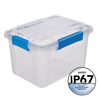 ezystorage Waterproof Clear Tote 18L
