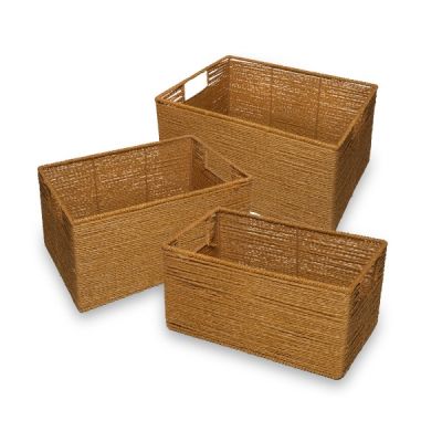 Kelowna Baskets 3pc Set Cognac