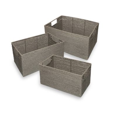 Kelowna Baskets 3pc Set Taupe