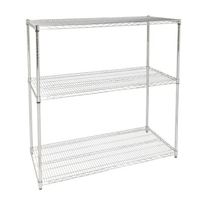 Dymon Wire Shelving Kit Three Tier Storage 24x54x54