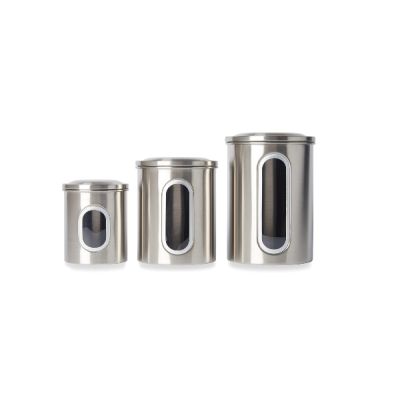Window Canister  set of 3