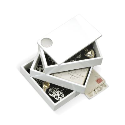 Umbra® Spindle. Storage Box - White